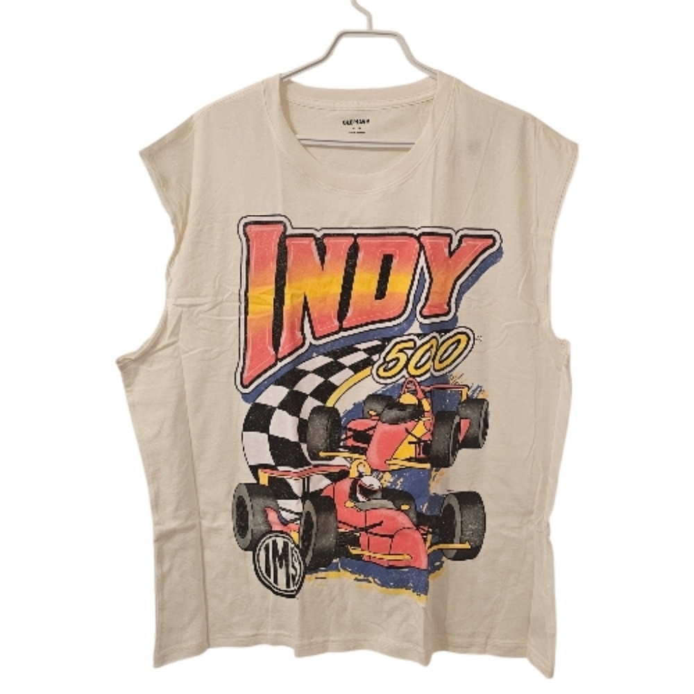Multi-Coloured Old Navy Men's Indy 500 Muscle Tank Top
